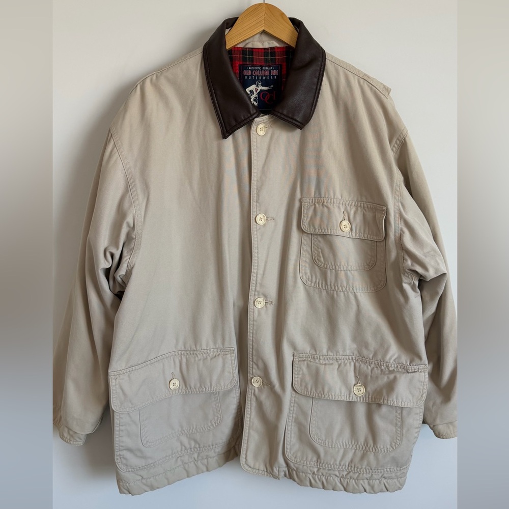 Vintage Old College Inn Insulated Field Jacket Plaid Lining Men’s L